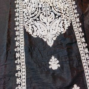 Black Embroidery Dresse Material