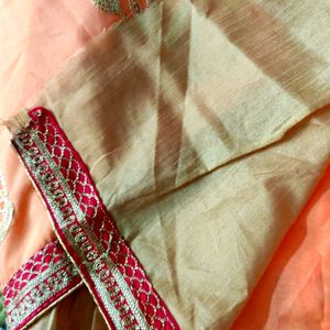Thread Work With Red Colour Border