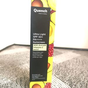 Quench Ultra Light Spf 50+ PA++++ Sunscreen -50 ML