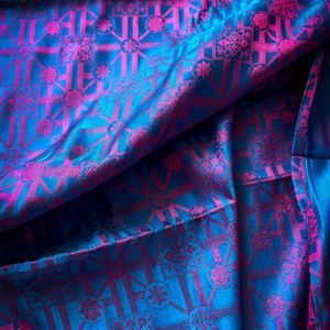 100% Pure Triple Tone Himroo Jamavar Silk Saree