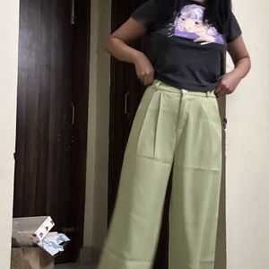 Pleated Pattern Pants