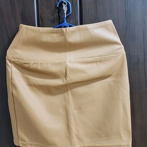 Tan Mini Skirt