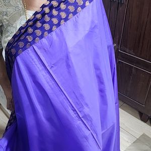 Light Violet Silk Saree