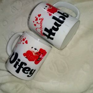 husband wife tea cups