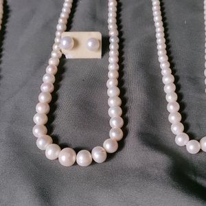 Channel Pearl Necklaces