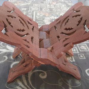 Carved Wooden Religious Book Holder