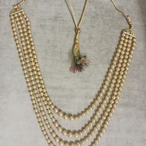 Golden Pearl Necklace