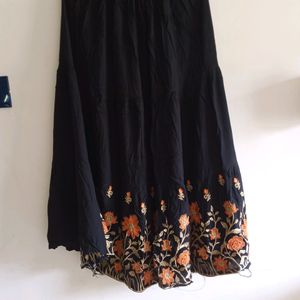 Kashmiri Work Full Length Skirt