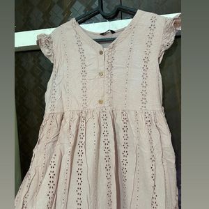 Western Frock Knee Length With Frills