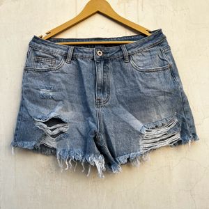 Ribbed High Waisted Shorts