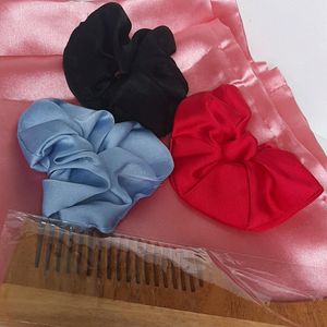 Pillow Cover with Scrunchie And Comb