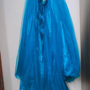 2 Gorgeous Blue Net Skirts For Sale