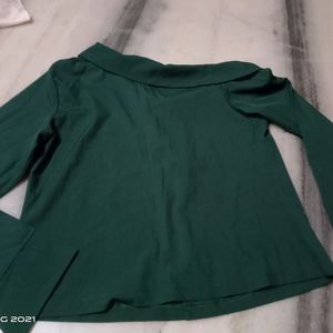 Green Casual And Party Wear Shirt