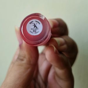 Korean Pink(waterproof) Matte Lipstick With Heart