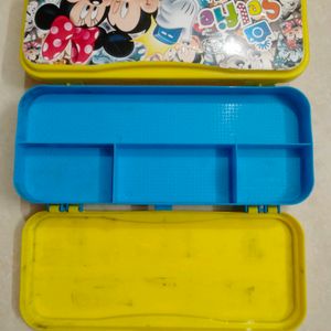 Plastic Kids Pencil Box, For School