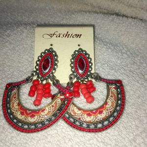 Beautiful  Red Earrings
