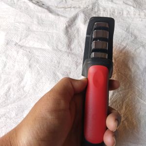 Manual Red Knife Sharpener 3 Stage Sharpening Tool