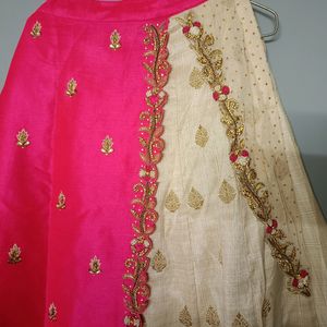 Embrioded Pink Lehnga Set