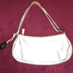 Silver Shoulder Bag.