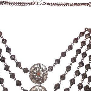 7-Layer Silver Oxidized Neckpiece