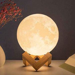 Moon Light With Wooden Stand