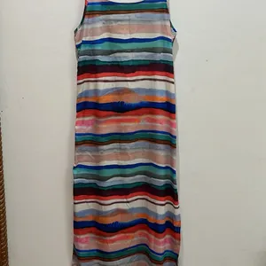 Multi-Colored Striped Dress