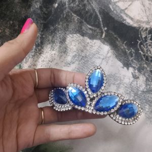 Hair Clip Girls Women Blue