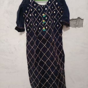 Navy Blue Kurta