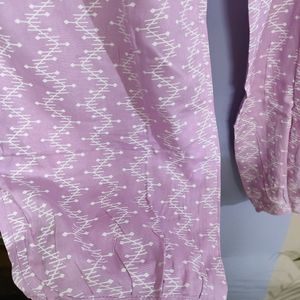 Cotton Kurta Set (Lavender)