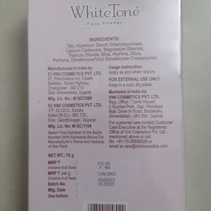 White Tone Face Powder