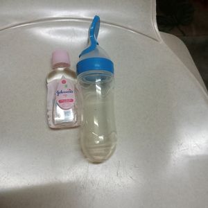 Johnson's Baby Oil And Food Feeder