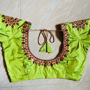 Machine Embroidery Work Blouse