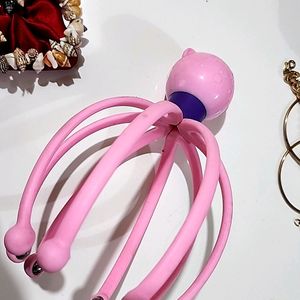 Pink Head Massager Octopus Scalp Pain Relief