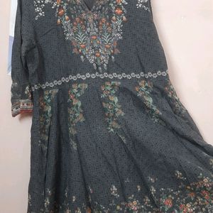 Biba Anarkali Kurta With Dupatta