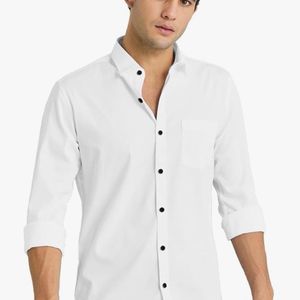 Cotton Classic: Men's Casual Plain Shirt