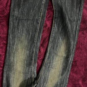 Vintage Charcoal Black Denim Jeans