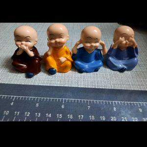 Set Of Little Monk's (4) Show Piece