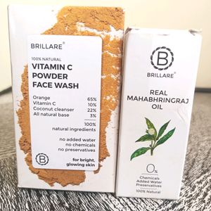Brillare Vitamin C Facewash Powder + Oil