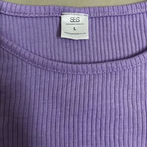 Lavender Crop Top