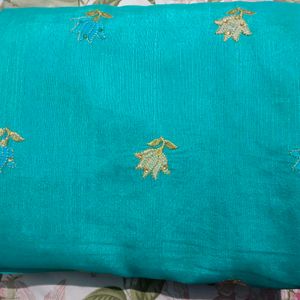 Sky Colour Gorgette Saree