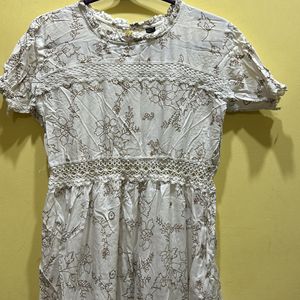 White Women’s Fit N Flare Dress