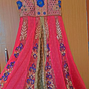 Beautiful Gown With Dupatta And Pent