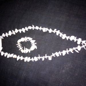 Shell Necklace With Bangle Combo