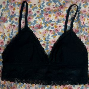 Women Black Mesh Bralette