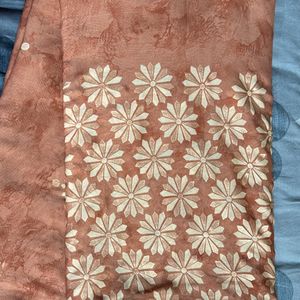 Three Catalog Sarees With Blouse Pices