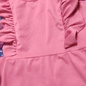 Pink Western Bodycon Dress