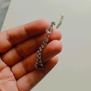 Stylish Diamond Chain Earrings