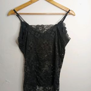 Black Casual Camisole Sipls (Girl' s)