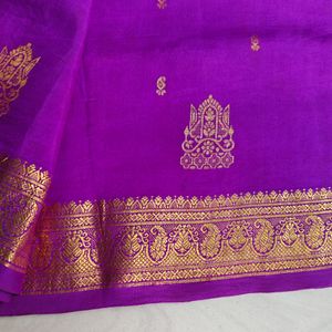 Magents Pink Pure Kanchi Pattu Saree