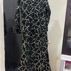 Velvet Green Gown